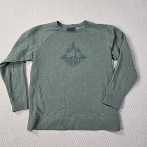 Marmot Men's Green Crewneck Sweatshirt‎ Graphic Trees Logo Size L